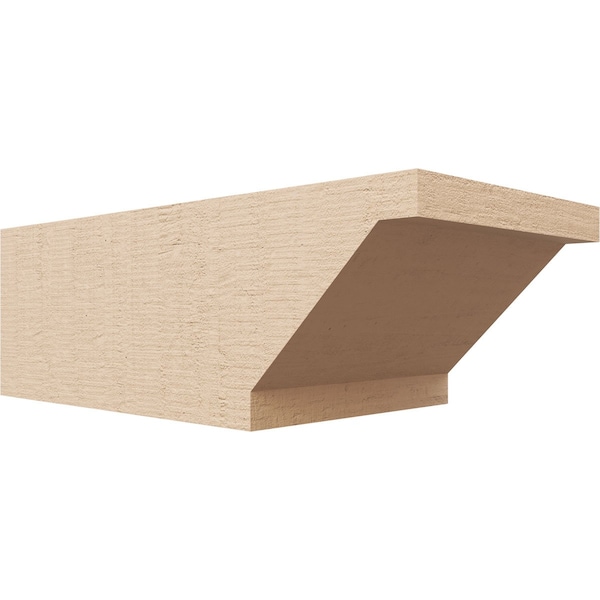 Ekena Millwork 6in. W x 4in. H x 12in. L Burlington Woodgrain TimberThane Rafter Tail, Primed Tan RFTUR06X04X12BURRCPR - main